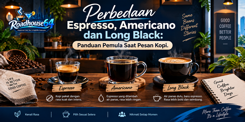 Perbedaan Espresso, Americano dan Long Black Panduan Pemula Saat Pesan Kopi